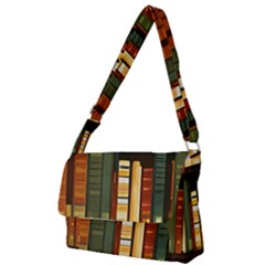 Books Bookshelves Library Fantasy Apothecary Book Nook Literature Study Full Print Messenger Bag (s) by Grandong