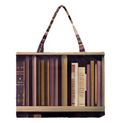 Books Bookshelves Office Fantasy Background Artwork Book Cover Apothecary Book Nook Literature Libra Medium Tote Bag by Grandong