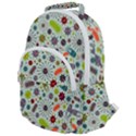 Seamless Pattern With Viruses Rounded Multi Pocket Backpack View1