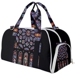 Chartres Cathedral Notre Dame De Paris Stained Glass Burner Gym Duffel Bag by Maspions