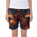 Dragon Fire Fantasy Art Women s Basketball Shorts View1