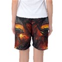 Dragon Fire Fantasy Art Women s Basketball Shorts View2