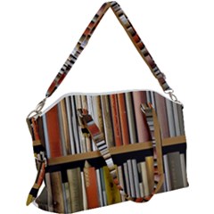 Book Nook Books Bookshelves Comfortable Cozy Literature Library Study Reading Reader Reading Nook Ro Canvas Crossbody Bag by Maspions