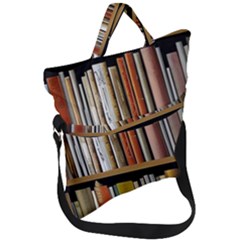 Book Nook Books Bookshelves Comfortable Cozy Literature Library Study Reading Reader Reading Nook Ro Fold Over Handle Tote Bag by Maspions