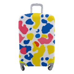 Colored Blots Painting Abstract Art Expression Creation Color Palette Paints Smears Experiments Mode Luggage Cover (small)