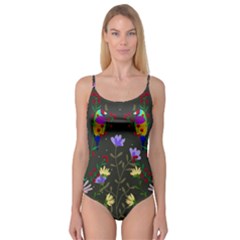 Bird Flower Plant Nature Camisole Leotard  by Maspions