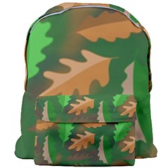 Leaves Foliage Pattern Oak Autumn Giant Full Print Backpack by Maspions