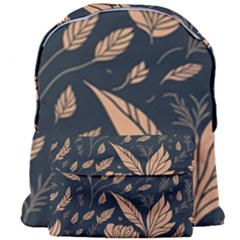 Background Pattern Leaves Texture Giant Full Print Backpack by Maspions