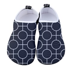 Geometric Pattern Design White Men s Sock-style Water Shoes by Maspions