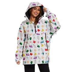 Snails Butterflies Pattern Seamless Women s Ski And Snowboard Waterproof Breathable Jacket by Maspions