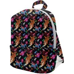 Beautiful Pattern Zip Up Backpack by Sparkle