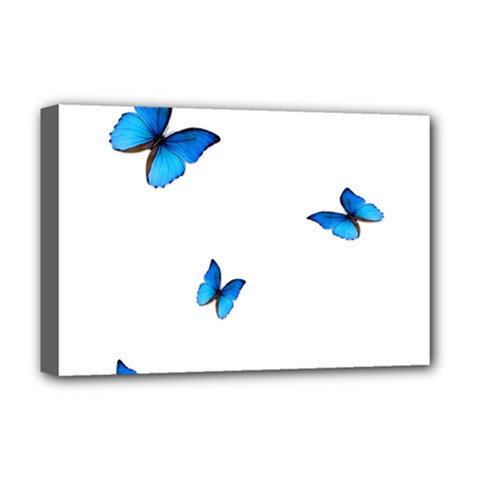 Butterfly-blue-phengaris Deluxe Canvas 18  X 12  (stretched) by saad11