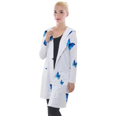 Butterfly-blue-phengaris Hooded Pocket Cardigan by saad11