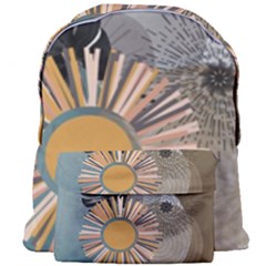 Boho Leaves Botanical Retro Vintage Giant Full Print Backpack by Maspions