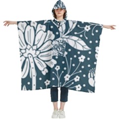 Spring Pattern Women s Hooded Rain Ponchos by AlexandrouPrints