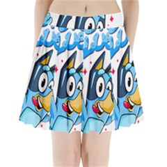 Super Bluey Pleated Mini Skirt by avitendut