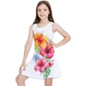 Hibiscus flowers on Kids  Lightweight Sleeveless Dress View1