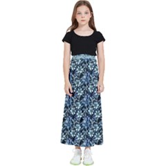 Blue Roses 1 Blue Roses 2 Kids  Flared Maxi Skirt by DinkovaArt