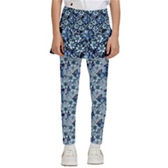 Blue Roses 1 Blue Roses 2 Kids  Skirted Pants by DinkovaArt