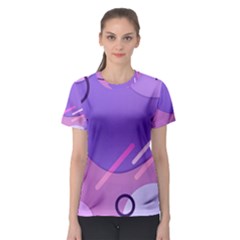 Colorful Labstract Wallpaper Theme Women s Sport Mesh T-shirt