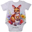 Baby kangaroo and mother on Baby Short Sleeve Bodysuit View1