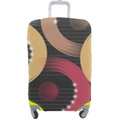 Circle Colorful Shine Line Pattern Geometric Luggage Cover (large) by Proyonanggan