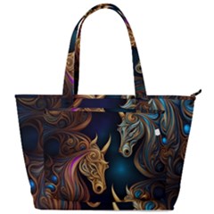 Pattern With Horses Back Pocket Shoulder Bag  by 2607694a