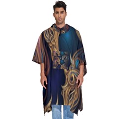 Pattern With Horses Men s Hooded Rain Ponchos by 2607694a