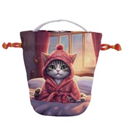 Cat 2 Drawstring Bucket Bag by 2607694a