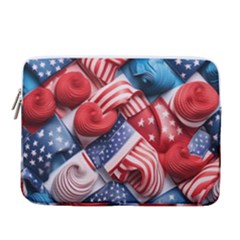 Us Presidential Election Colorful Vibrant Pattern Design  14  Vertical Laptop Sleeve Case With Pocket by dflcprintsclothing