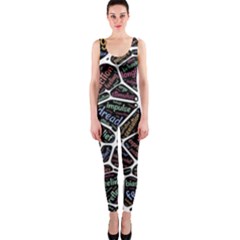 Mental Human Experience Mindset One Piece Catsuit by Paksenen