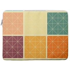 Square Cube Shape Colourful 17  Vertical Laptop Sleeve Case With Pocket by Proyonanggan