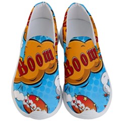 Comical Words Animals Comic Omics Crazy Graffiti Men s Lightweight Slip Ons by Bedest