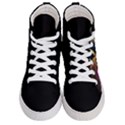 Schwarz pferde muster Men s Hi-Top Skate Sneakers View1