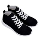 Schwarz pferde muster Men s Lightweight High Top Sneakers View3