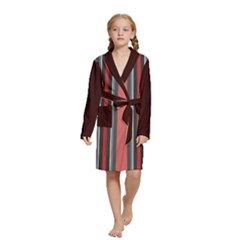 Streifen Kids  Long Sleeve Velvet Lounge Robe by 2607694c