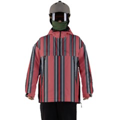 Rosa Grau Streifen Men s Ski And Snowboard Waterproof Breathable Jacket by 2607694c