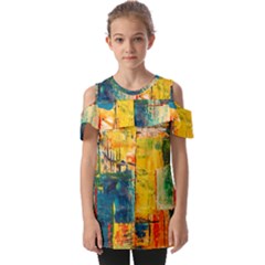 Wall Art Fold Over Open Sleeve Top by Azkajaya