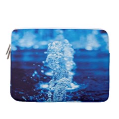 Water Blue Wallpaper 14  Vertical Laptop Sleeve Case With Pocket