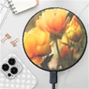 Yellow Butterfly Flower Wireless Fast Charger(Black) View1