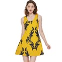 Yellow Regal Filagree Pattern Inside Out Reversible Sleeveless Dress View3