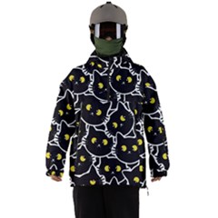 Cat Pattern Pet Drawing Eyes Men s Ski And Snowboard Waterproof Breathable Jacket by Loisa77