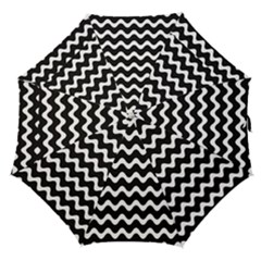 Wave Pattern Wavy Halftone Straight Umbrellas by Loisa77