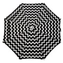 Wave Pattern Wavy Halftone Straight Umbrellas View1