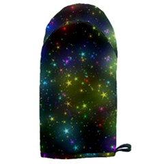 Stars Coloured Lights Background Microwave Oven Glove by Loisa77