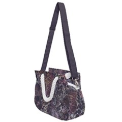 Grapevine Symphony Print Pattern Bk Rope Handles Shoulder Strap Bag by dflcprintsclothing