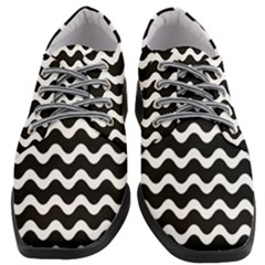 Wave-black White Women Heeled Oxford Shoes by kyorashop23