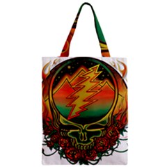 Grateful Steal Your Face Deadhead Hippie Logo Symbol Zipper Classic Tote Bag by Loisa77