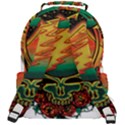 Grateful Steal Your Face Deadhead Hippie Logo Symbol Rounded Multi Pocket Backpack View3