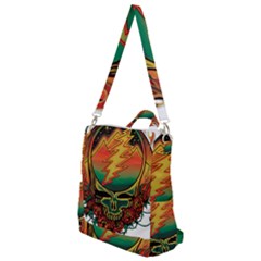 Grateful Steal Your Face Deadhead Hippie Logo Symbol Crossbody Backpack by Loisa77